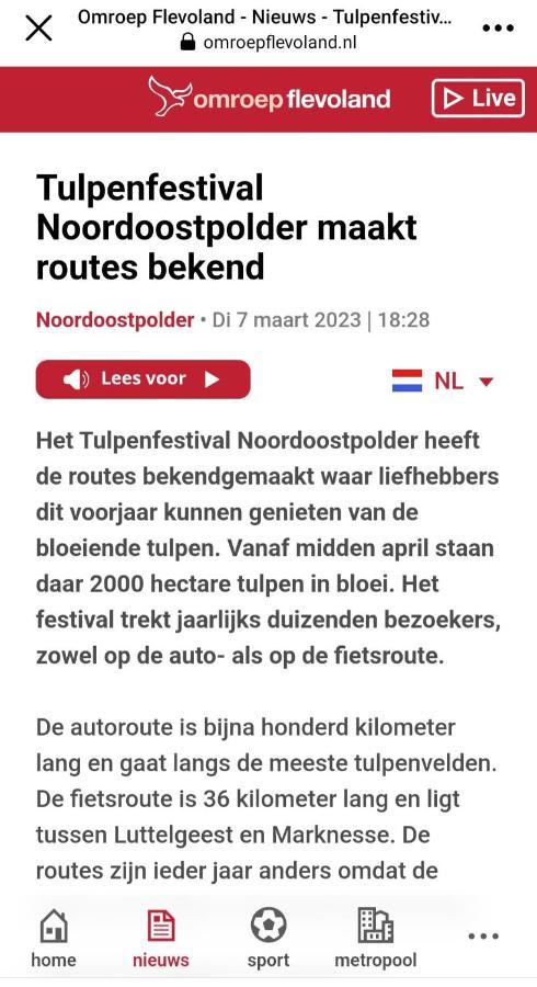 Vakantiehuis Aan Het Bos - Gelegen Aan De Tulpenroute Bant Bagian luar foto